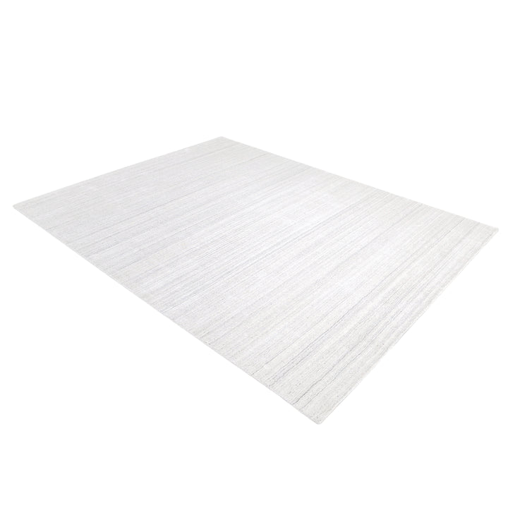 Textured Wool Art Silk Blend Rug Ivory / 8' x 10'