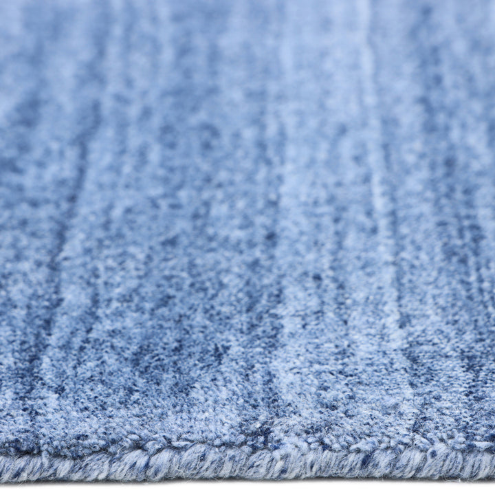 Textured Wool Art Silk Blend Rug Blue / 8' x 10'