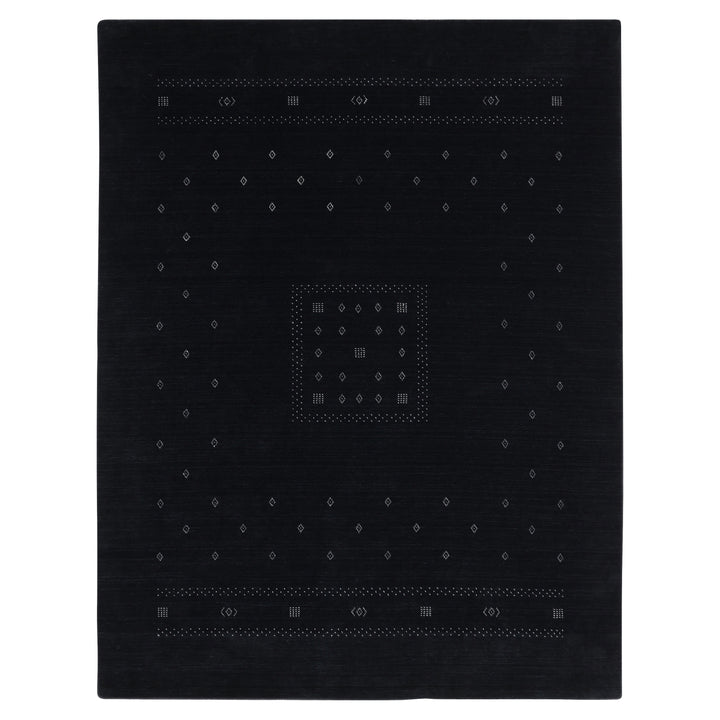 Transitional Wool Rug Black / 8' x 10'