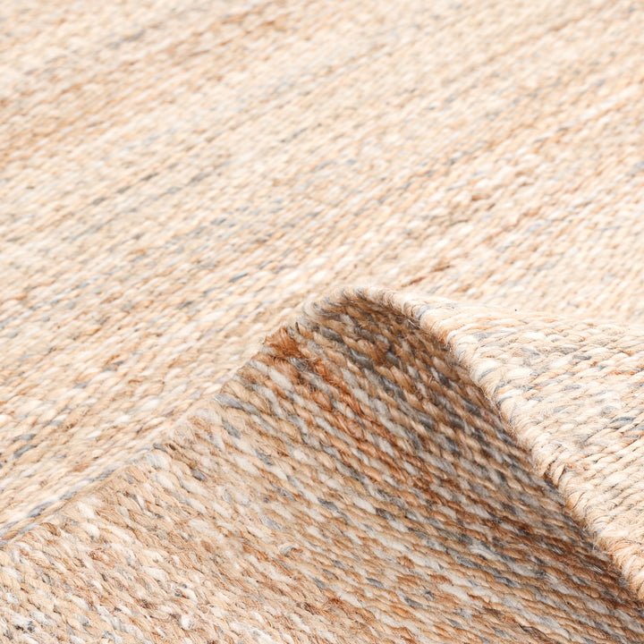 Light Brown Textured Jute Blend Rug 8' x 10'