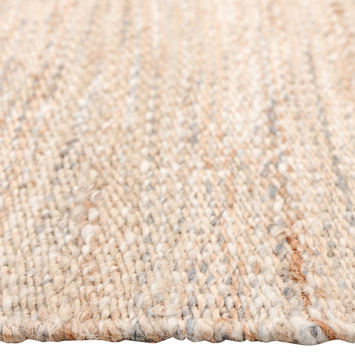 Light Brown Textured Jute Blend Rug 8' x 10'