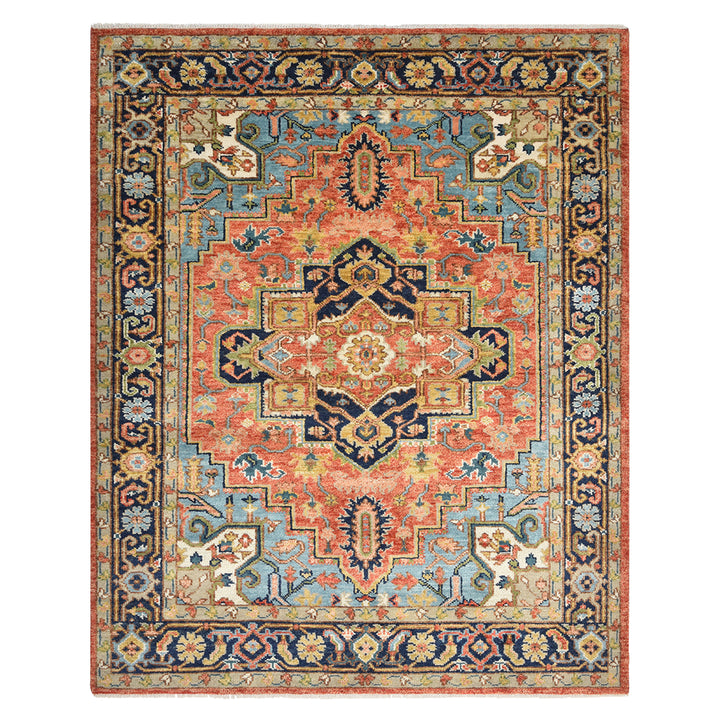 Red Traditional Wool Rug 8' x 10'