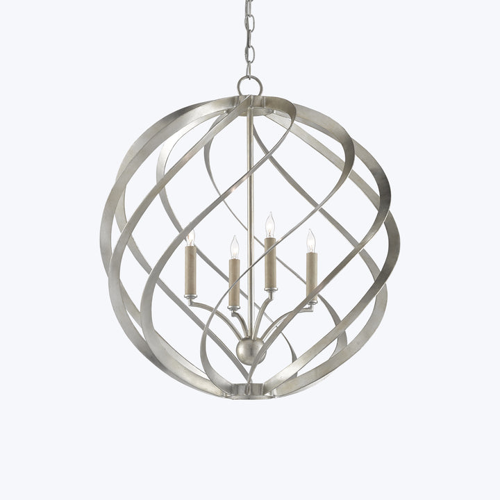 Roussel Silver Orb Chandelier