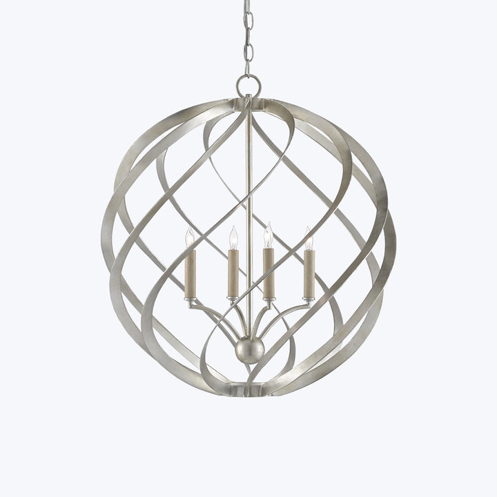 Roussel Silver Orb Chandelier