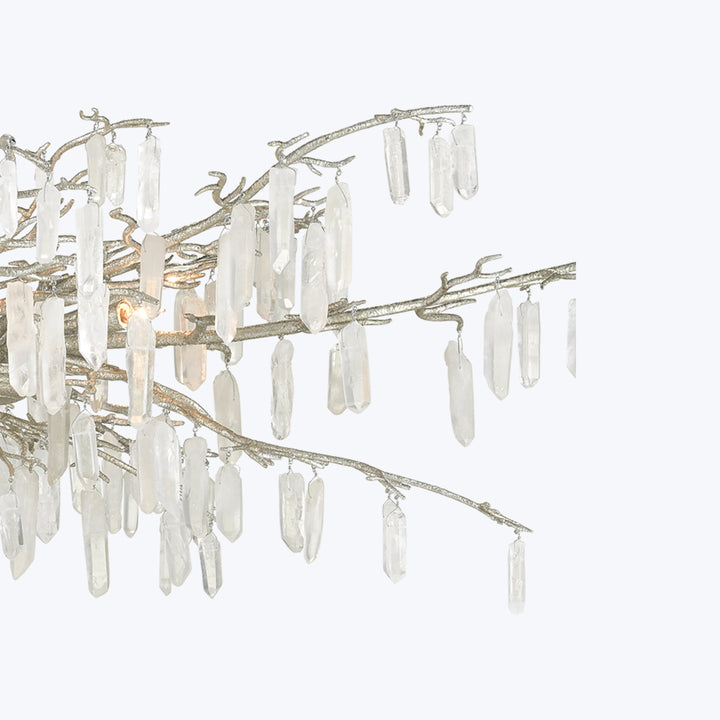Forest Dawn Chandelier Silver