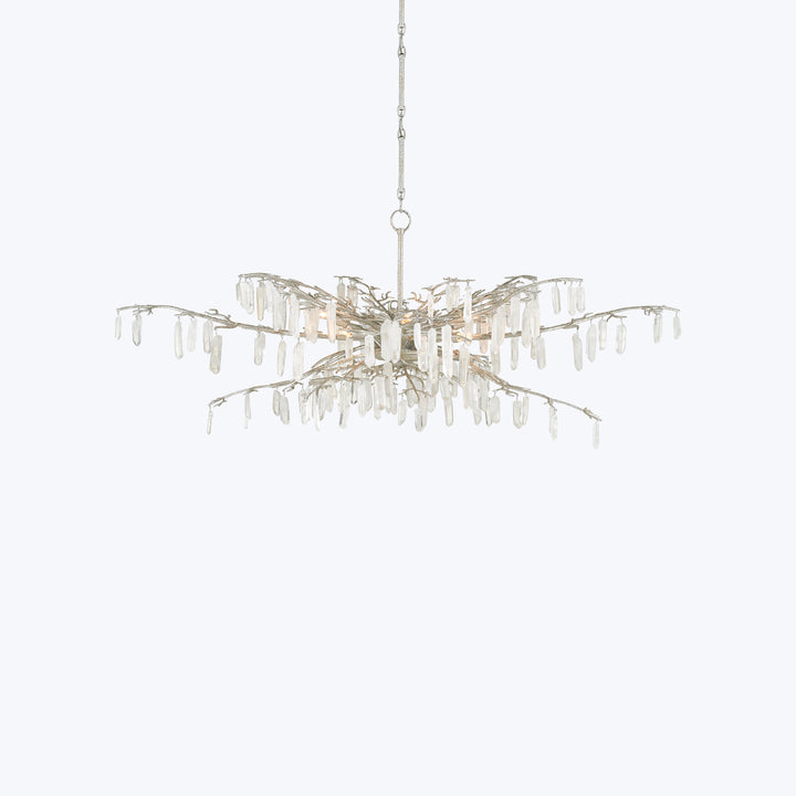 Forest Dawn Chandelier Silver