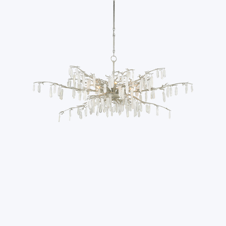 Forest Dawn Chandelier Silver