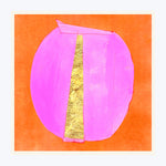 Dusty Glaze 1 Orange 20" x 20" Unframed