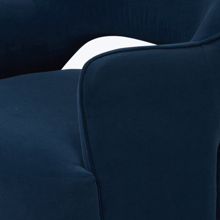 Blythe Swivel Chair Crypton Henry Navy
