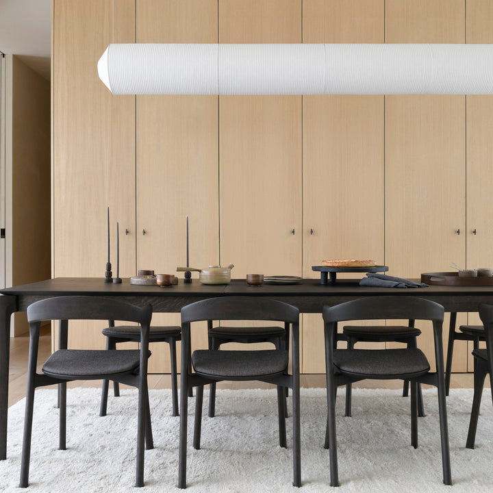 Oak Bok Extendable Dining Table Brown / 71"-110"