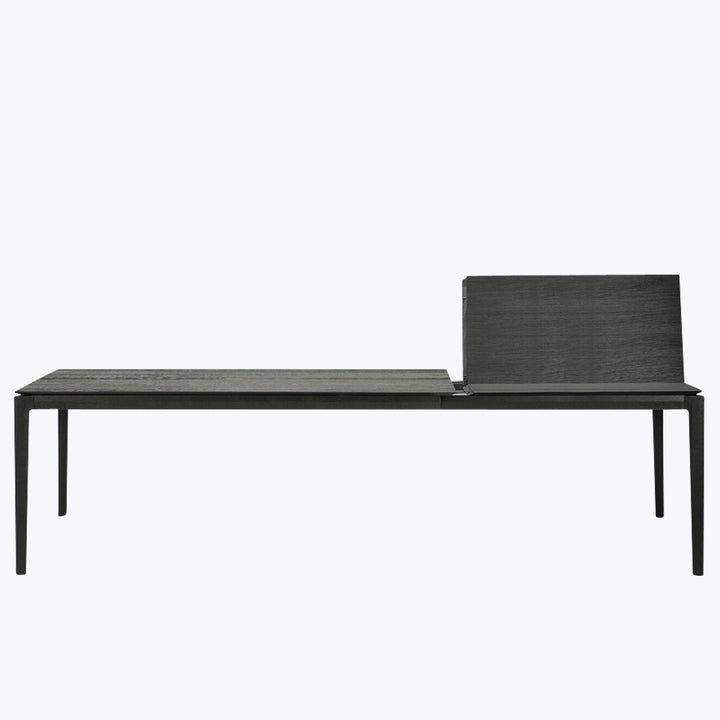Oak Bok Extendable Dining Table Black / 79"-118"
