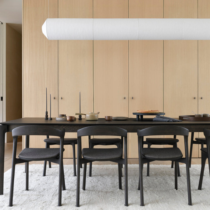 Oak Bok Extendable Dining Table Brown / 79"-118"