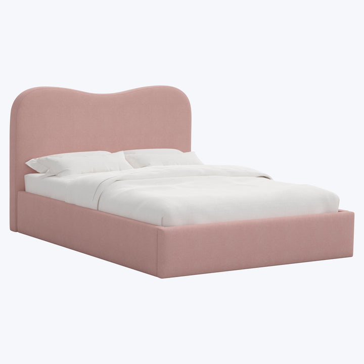 Hayes Platform Bed Twin / Linen Blush