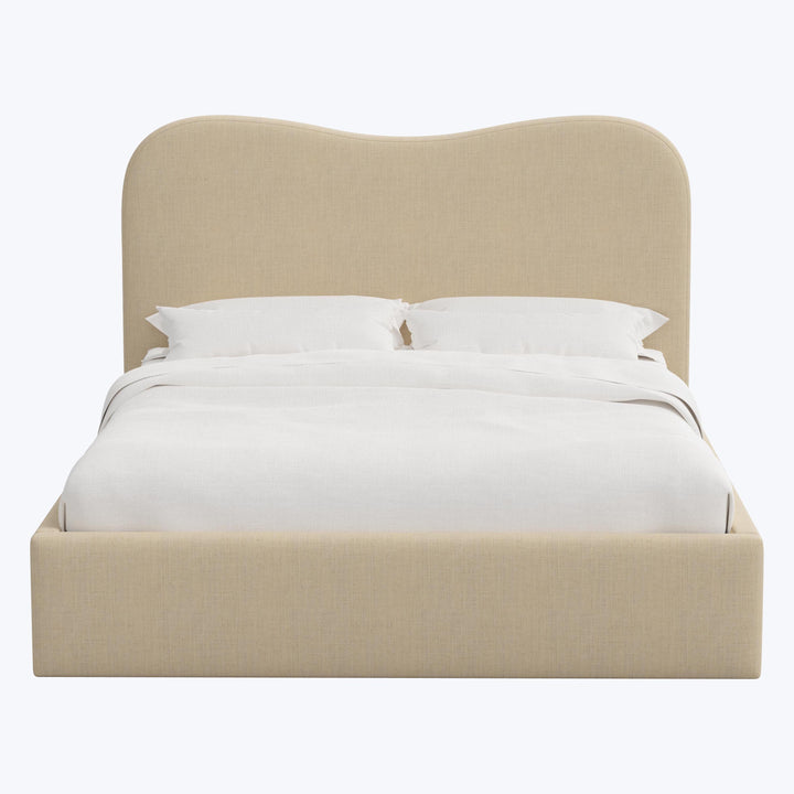 Hayes Platform Bed California King / Linen Natural