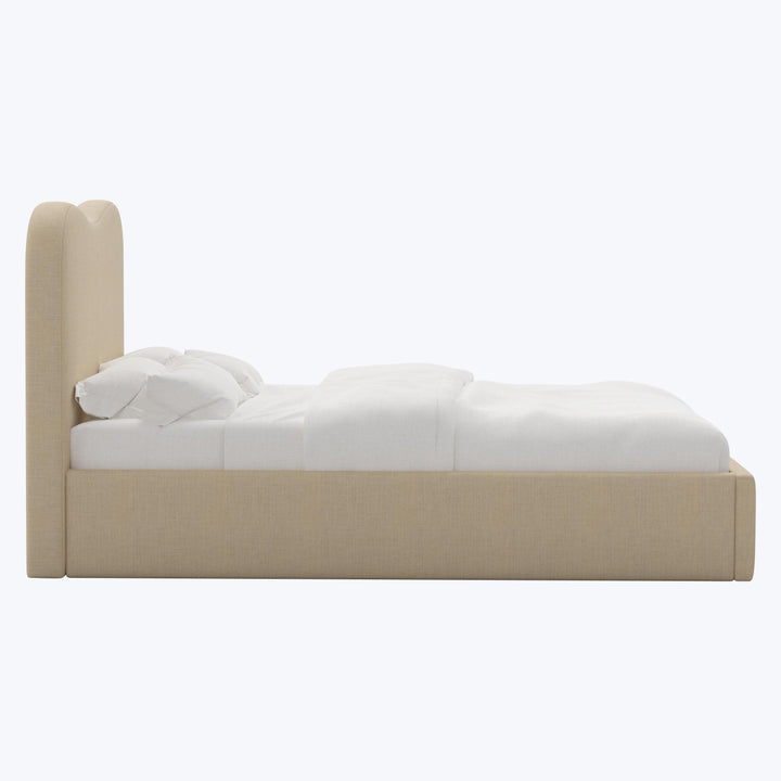 Hayes Platform Bed California King / Linen Natural