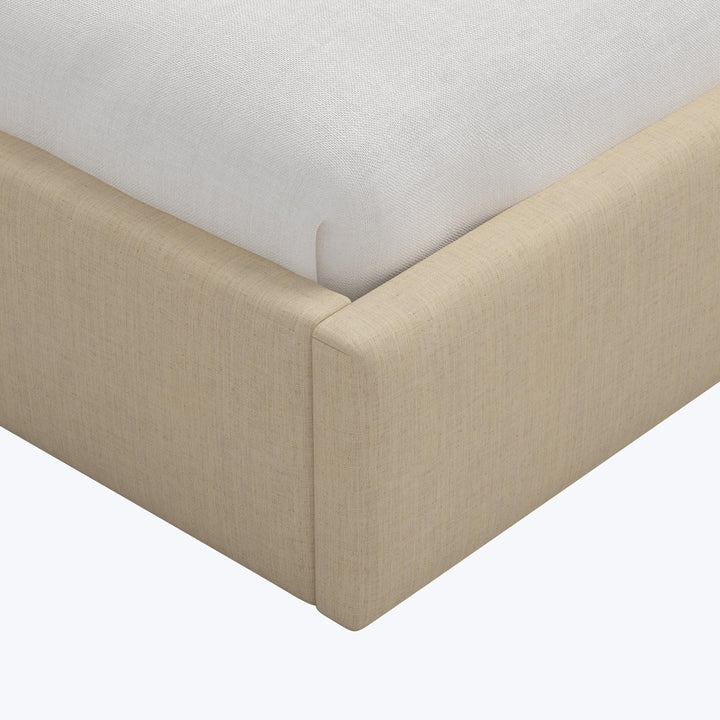 Hayes Platform Bed California King / Linen Natural