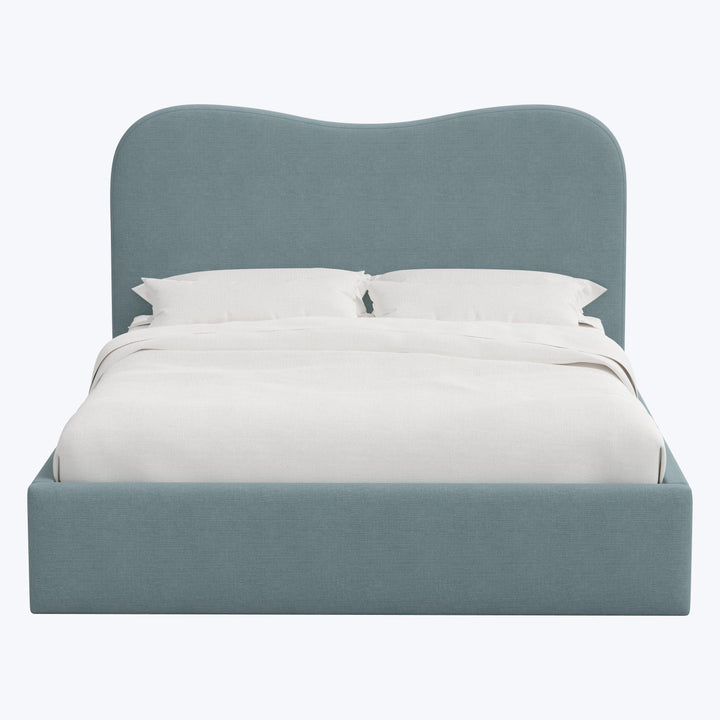 Hayes Platform Bed California King / Linen Seaglass