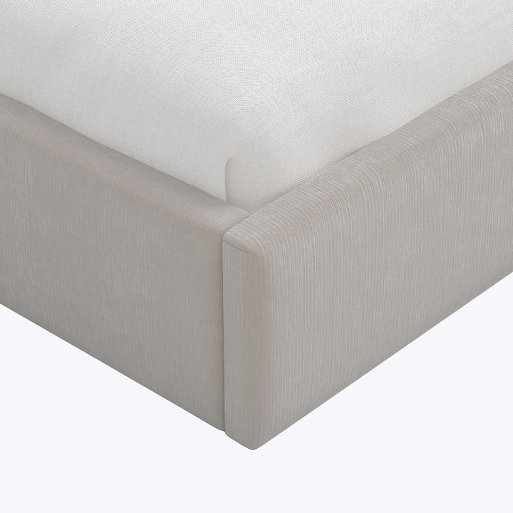 Hayes Platform Bed King / Performance Velvet Mineral