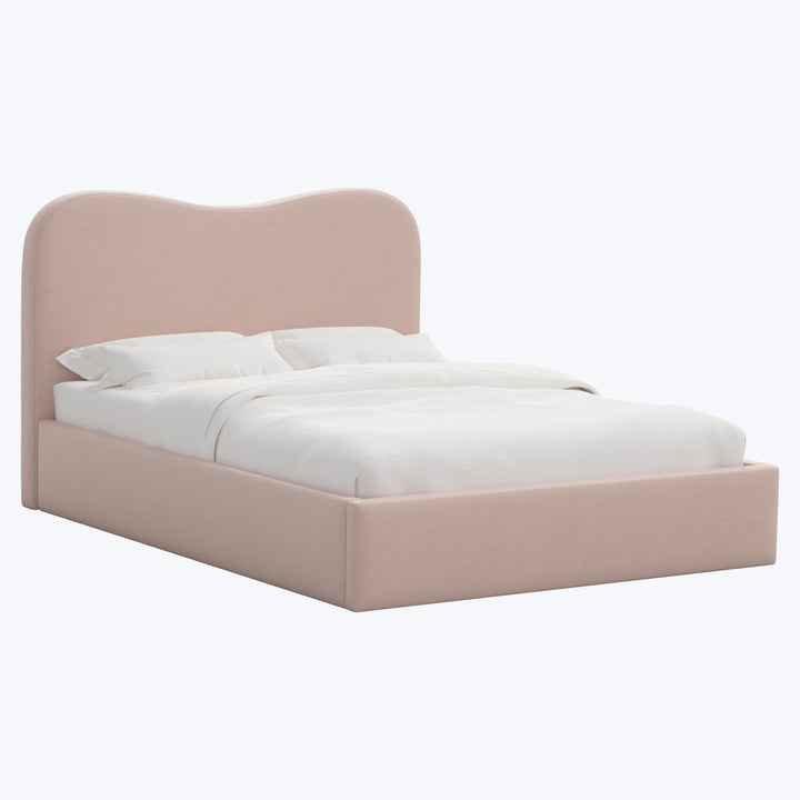 Hayes Platform Bed Twin / Velvet Blush