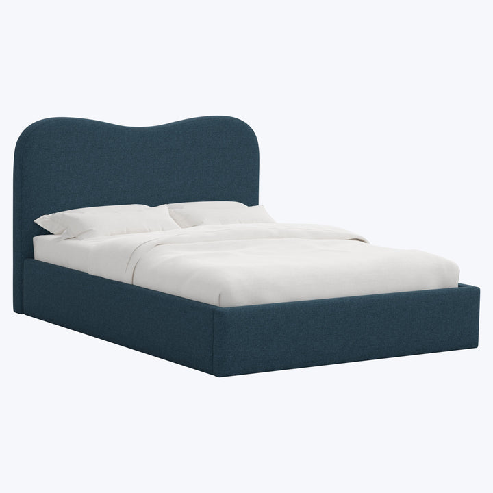 Hayes Platform Bed Twin / Zuma Linen Navy