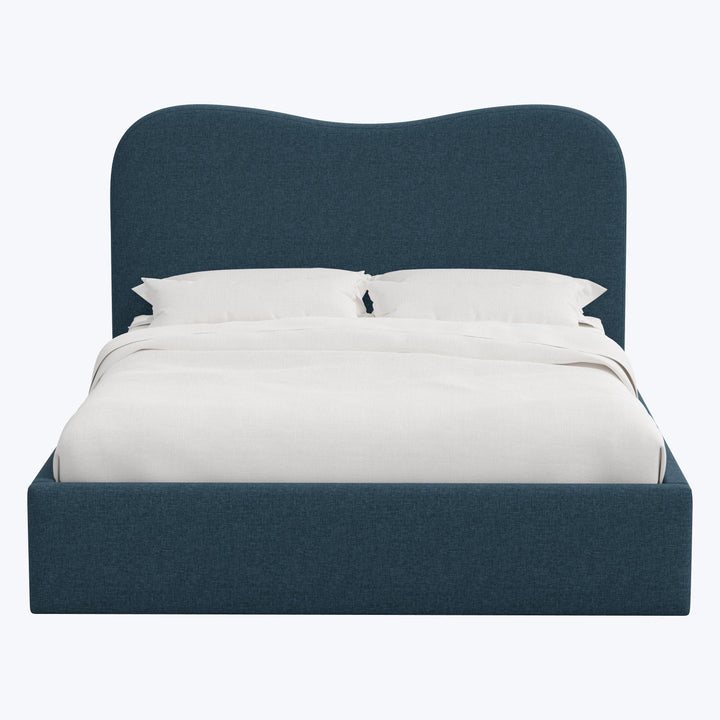 Hayes Platform Bed King / Zuma Linen Navy