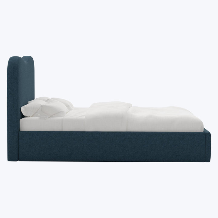 Hayes Platform Bed King / Zuma Linen Navy