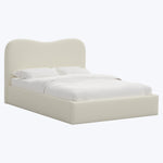 Hayes Platform Bed King / Zuma Linen White