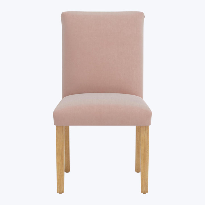 Kristy Dining Chair Performance Velvet Pink Champagne