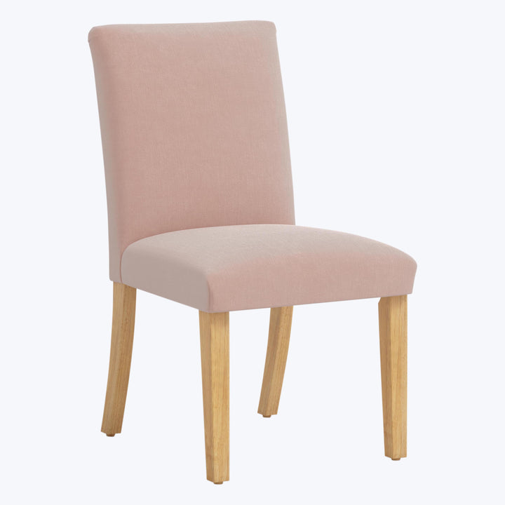 Kristy Dining Chair Performance Velvet Pink Champagne