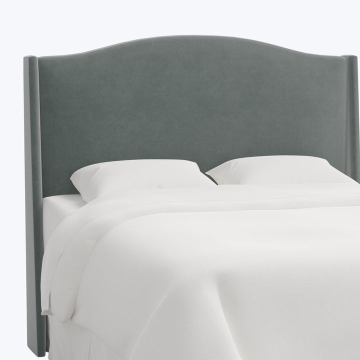 Ellis Headboard Twin / Performance Velvet Lichen