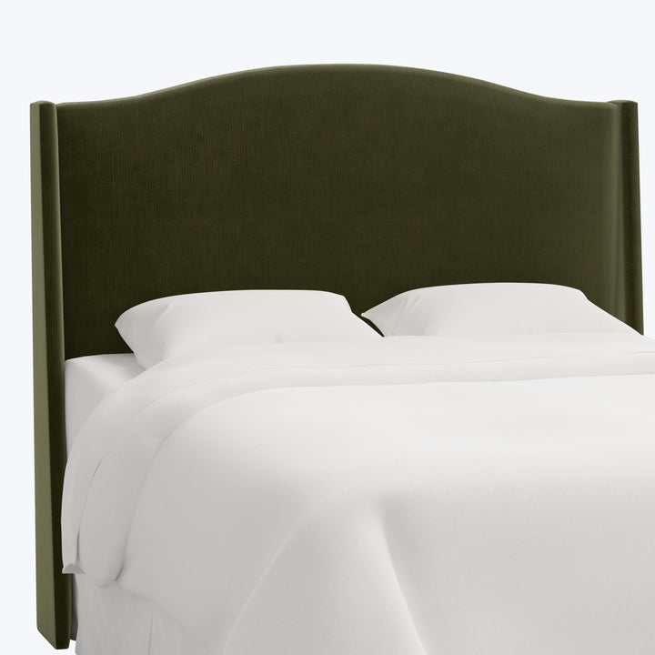 Ellis Headboard Twin / Performance Velvet Moss