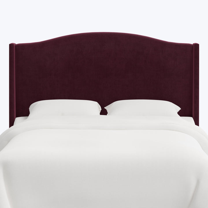 Ellis Headboard Twin / Performance Velvet Raisin