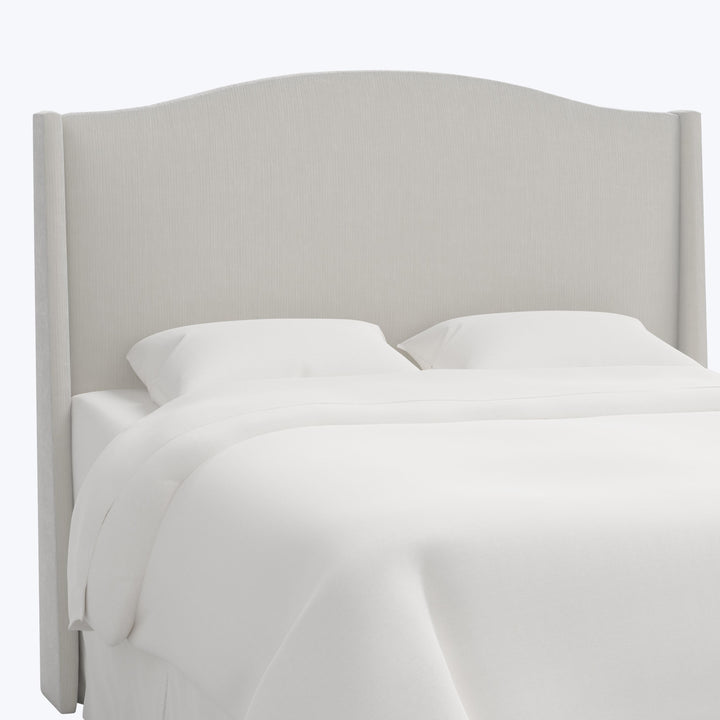 Ellis Headboard Twin / Performance Velvet Snow
