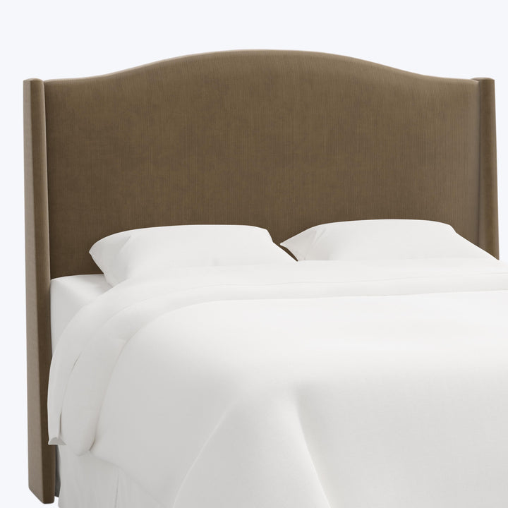 Ellis Headboard Twin / Performance Velvet Walnut