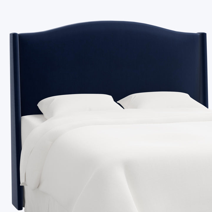 Ellis Headboard Twin / Performance Velvet Ocean