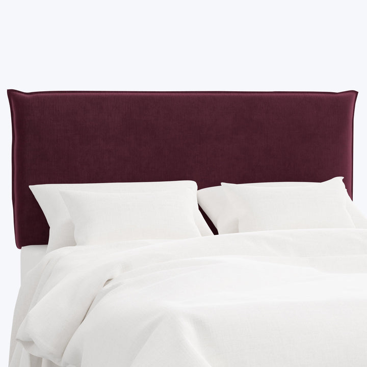 Willow Headboard Twin / Performance Velvet Raisin