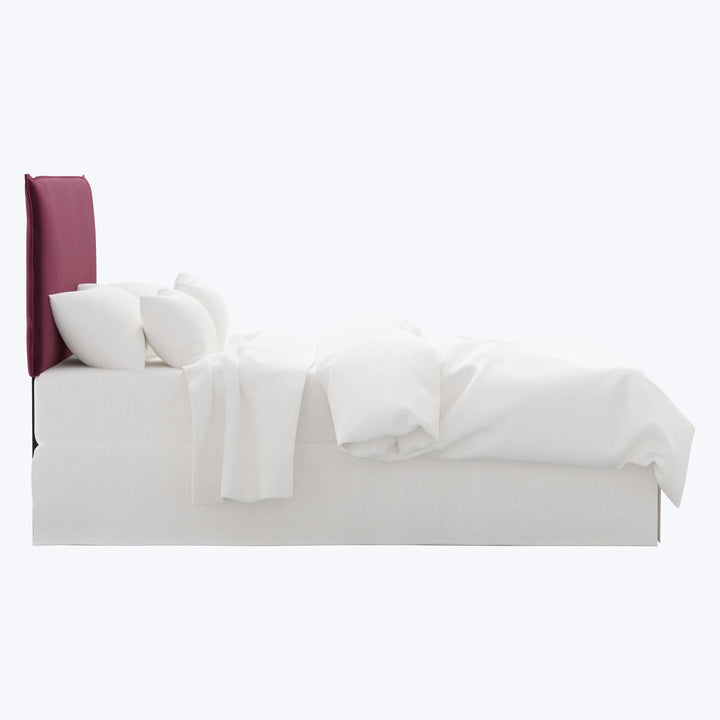 Willow Headboard Twin / Performance Velvet Raisin