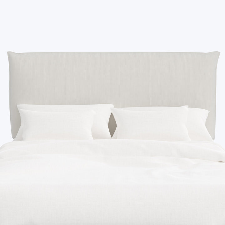 Willow Headboard Twin / Performance Velvet Snow