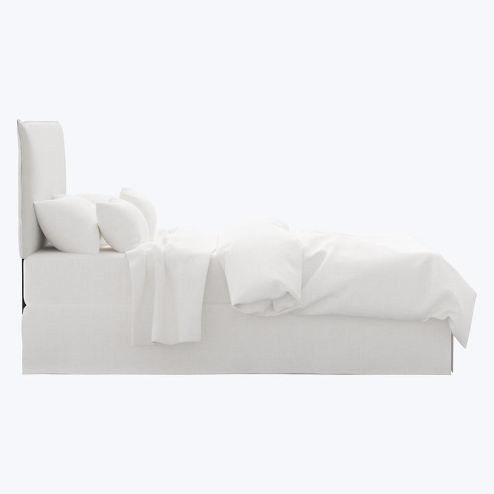 Willow Headboard Twin / Performance Velvet Snow