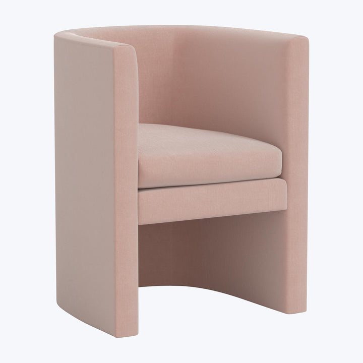 Sloane Dining Chair Performance Velvet Pink Champagne
