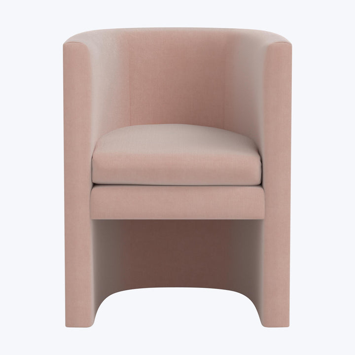 Sloane Dining Chair Performance Velvet Pink Champagne