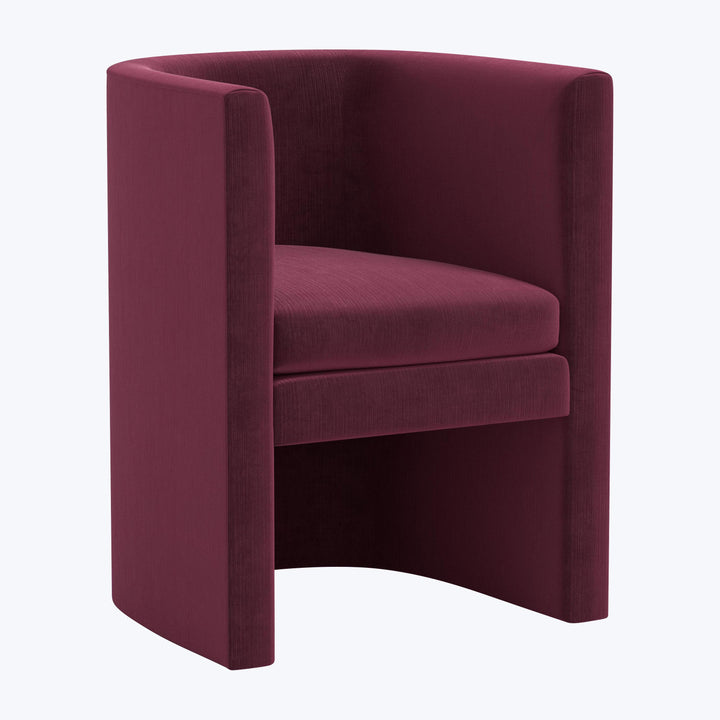 Sloane Dining Chair Performance Velvet Raisin