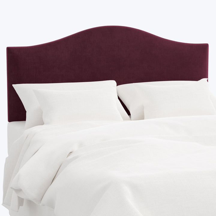Wednesday Headboard Twin / Performance Velvet Raisin
