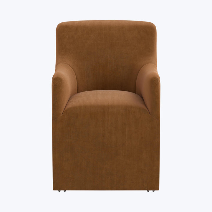 Priya Dining Chair Performance Velvet Copper