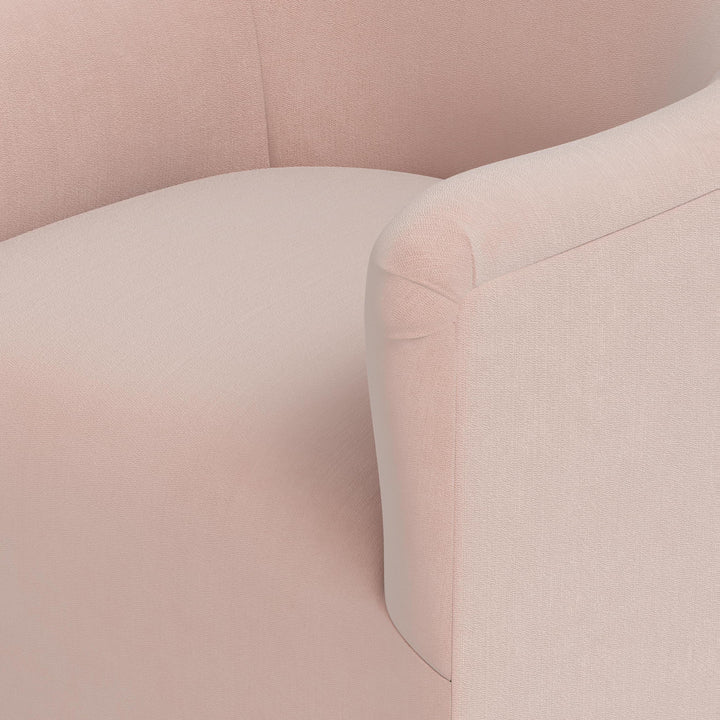 Priya Dining Chair Performance Velvet Pink Champagne