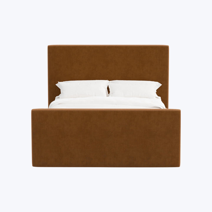 Alta Platform Bed Twin / Performance Velvet Copper