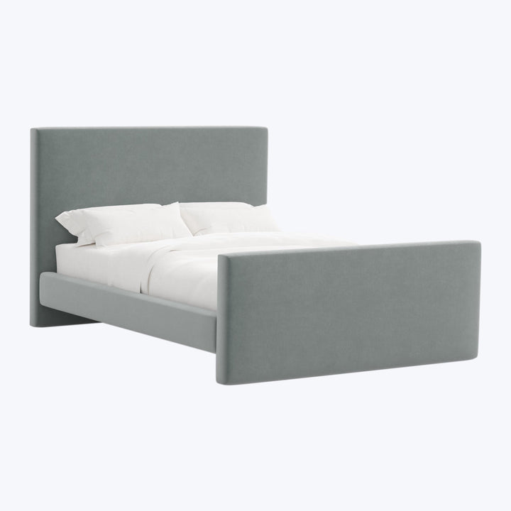 Alta Platform Bed Twin / Performance Velvet Lichen