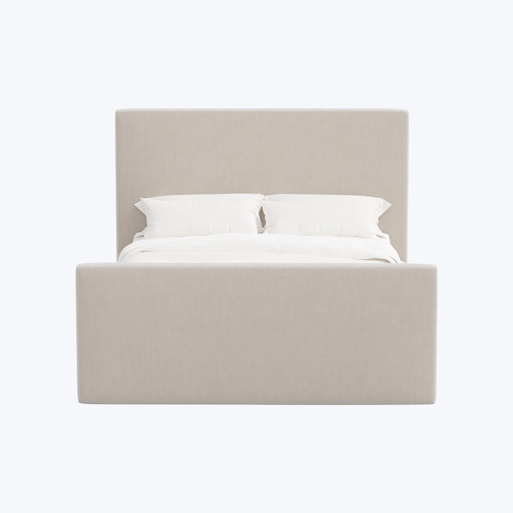 Alta Platform Bed Twin / Performance Velvet Mineral