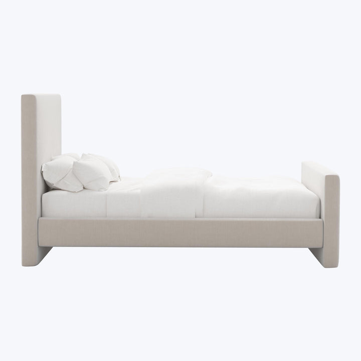 Alta Platform Bed Twin / Performance Velvet Mineral