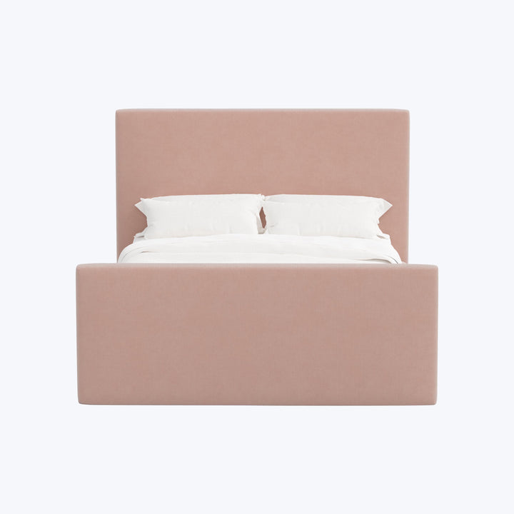Alta Platform Bed Twin / Performance Velvet Pink Champagne